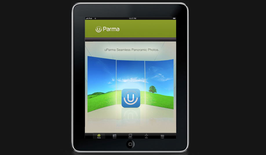 U Parma Seamless Panoramic Picture App Design and Wire Frames